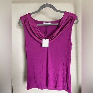 Calvin Klein cowl neck blouse size M